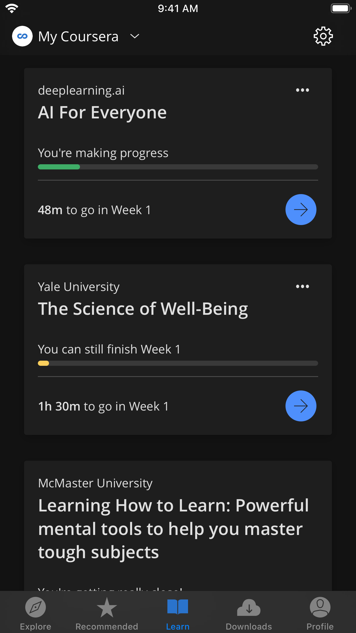 Learn by day or night: Dark mode now available on the Coursera iOS app ...