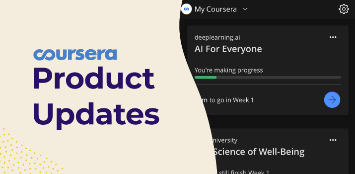Learn by day or night: Dark mode now available on the Coursera iOS app