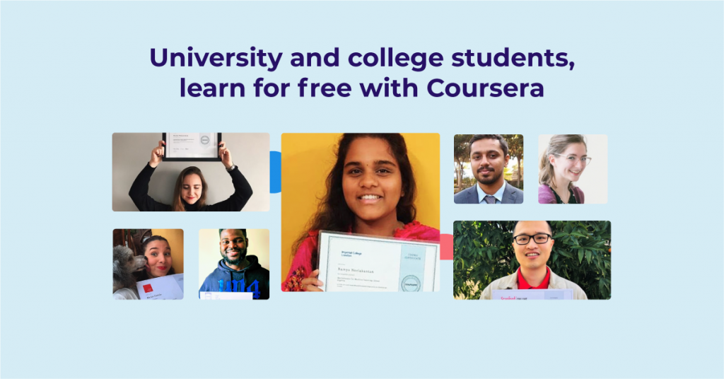 Helping college and university students regain control of their learning  amid the pandemic with free access to Coursera - Coursera Blog