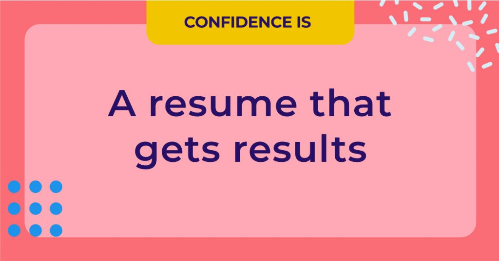 how to make your resume strong