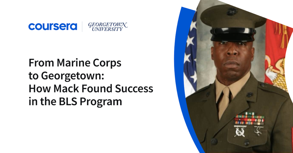 From Marine Corps to Georgetown: How Mack Found Success in the BLS Program